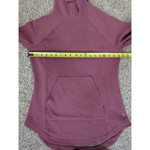 Title Nine Pullover Womens Medium Most Wanted Happy Trails Zip Pocket Thumbholes - Picture 7 of 10